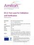 D3.2: Test cases for Validation and Verification