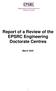 Report of a Review of the EPSRC Engineering Doctorate Centres