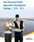 New Brunswick Finfish Aquaculture Development Strategy