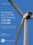 GE Power & Water Renewable Energy. Introducing GE s 2.75 MW Wind Turbines Increased customer value through product evolution