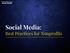 Social Media: Best Practices for Nonprofits