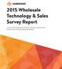 2015 Wholesale Technology & Sales Survey Report