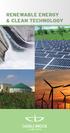 Renewable energy & Clean technology