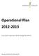 Operational Plan To be read in conjunction with the Strategic Plan