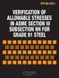 VERIFICATION OF ALLOWABLE STRESSES IN ASME SECTION III SUBSECTION NH FOR GRADE 91 STEEL