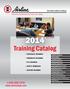 Training Catalog ISO 9001:2008 Certified. Products and Solutions to Power Your Ideas HYDRAULIC TRAINING