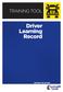 Driver Learning Record