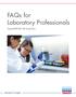 FAQs for Laboratory Professionals