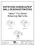 KEYSTONE HARDSCAPES WALL DESIGN/ESTIMATING Valera Pro Series Retaining Wall Units