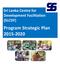 Sri Lanka Centre for Development Facilitation (SLCDF) Program Strategic Plan