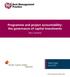 Programme and project accountability: the governance of capital investments