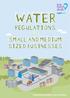 WATER REGULATIONS SMALL AND MEDIUM SIZED BUSINESSES FOR. Information guide for your business