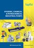 HYGIENIC, CHEMICAL & PETROCHEMICAL INDUSTRIAL PUMPS