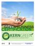 GREEN BUSINESS CERTIFICATION