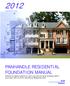 PANHANDLE RESIDENTIAL FOUNDATION MANUAL