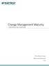 Change Management Maturity