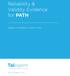 Reliability & Validity Evidence for PATH