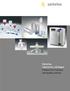 Sartorius Laboratory catalogue Products for research and quality control
