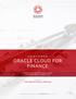 ORACLE CLOUD FOR FINANCE