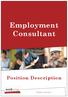 Employment Consultant