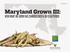 October2015. Maryland Grown III: HOW WHAT WE GROW HAS CHANGED OVER A 30-YEAR PERIOD