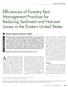 Efficiencies of Forestry Best Management Practices for Reducing Sediment and Nutrient Losses in the Eastern United States