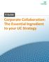 Corporate Collaboration: The Essential Ingredient to your UC Strategy