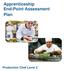 Apprenticeship End-Point Assessment Plan