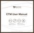CTM User Manual For Distributers