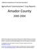 California Department of Food and Agriculture. Agricultural Commissioners Crop Reports. Amador County