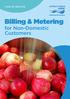 CODE OF PRACTICE. Billing & Metering. for Non-Domestic Customers