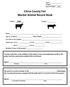 Citrus County Fair Market Animal Record Book