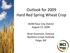 Outlook for 2009 Hard Red Spring Wheat Crop