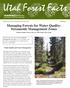 Managing Forests for Water Quality: Streamside Management Zones