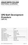 CPD/Staff Development Procedure QP2.54