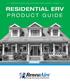 RESIDENTIAL ERV PRODUCT GUIDE