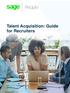 Talent Acquisition: Guide for Recruiters