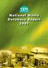 National Waste Database Report 2001