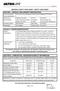MATERIAL SAFETY DATA SHEET / SAFETY DATA SHEET SECTION III - COMPOSITION - INGREDIENTS/IDENTITY INFORMATION