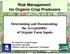 Risk Management for Organic Crop Producers