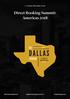 3-4 October 2018 Dallas, TX USA. Americas #DirectBookingSummit