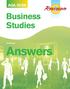 AQA GCSE G U I DD EE. Business Studies. Neil Denby Answers GCSE