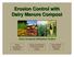 Erosion Control with Dairy Manure Compost