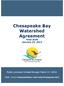 Chesapeake Bay Watershed Agreement Final draft January 29, 2014