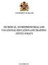 GOVERNMENT OF MALAWI TECHNICAL, ENTREPRENEURIAL AND VOCATIONAL EDUCATION AND TRAINING (TEVET) POLICY