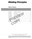 PREVIEW COPY. Welding Principles. Table of Contents. Fundamentals of Welding...3. Oxyfuel Welding Equipment...35