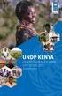 UNDP KENYA COUNTRY PROGRAM DOCUMENT (CPD) 2018 TO Simplified version