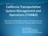 Maturing Transportation System Management and Operations for an efficient Transportation System