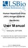User Manual. Human Hepatitis D Virus (HDV) Antigen ELISA Kit (Sandwich) Catalog No. LS-F10256