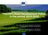 The EU's Rural Development Policy in the period